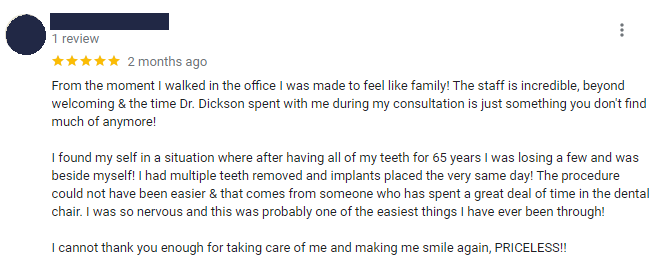 Patient Testimonials at {PRACTICE_NAME}