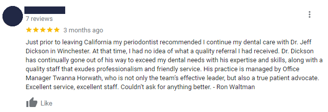 Patient Testimonials at {PRACTICE_NAME}