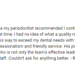 Patient Testimonials at {PRACTICE_NAME}