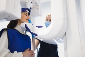 Patient in CBCT Scanner